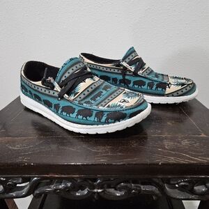 Gypsy Jazz 8.5 Buffalo TEAL Shoes